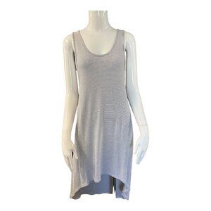 MINKPINK High Low Hem Midi T-Shirt Dress~Size XS~Black & White Striped Casual